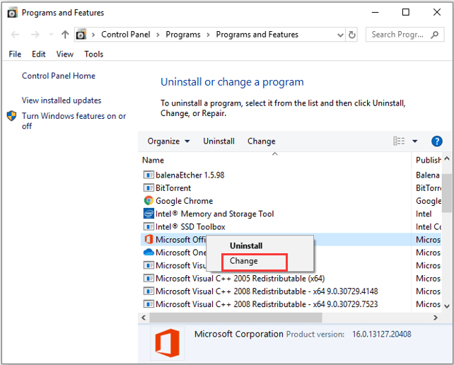 repair ms office to fix excel file closing automatically