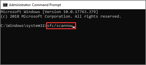 sfc scannow command