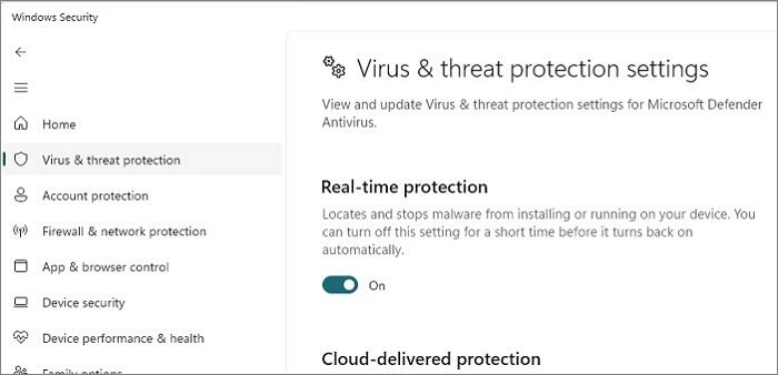 Turn off Windows Security or any Anitvirus