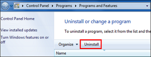 Uninstall a Program