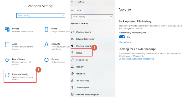 backup using file history