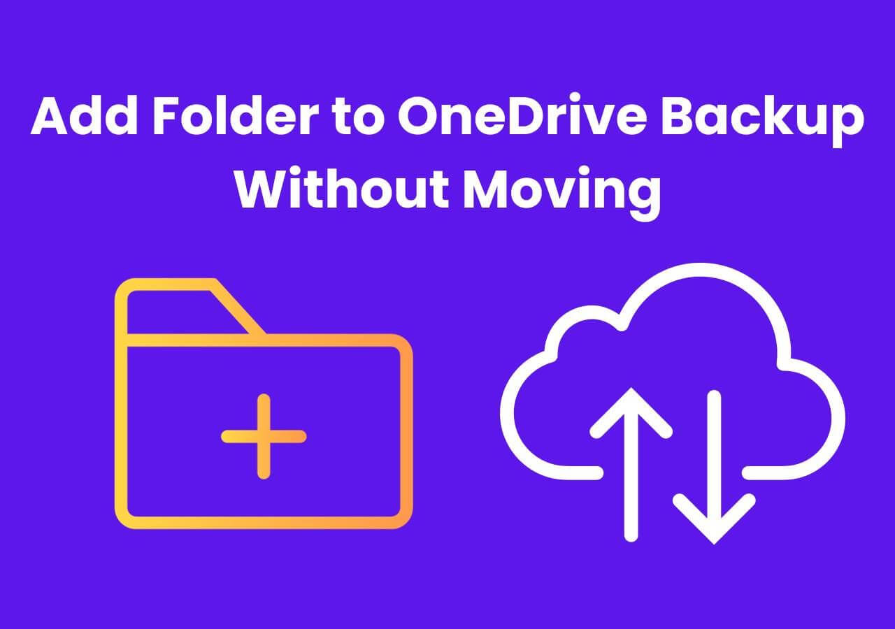 add folder to onedrive backup woithout moving