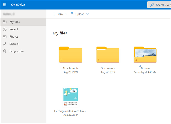 select the files you want to upload