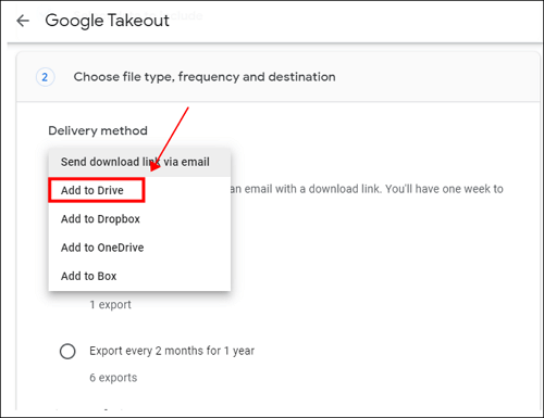 Backup Gmail to Google Drive Manually - Step 2