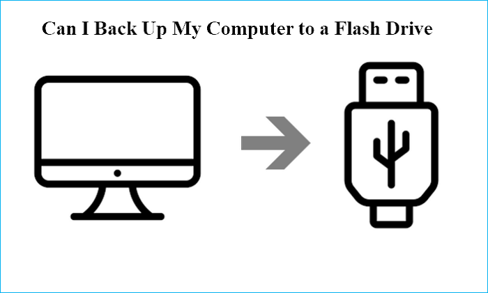 Can I back up my computer to a USB flash drive