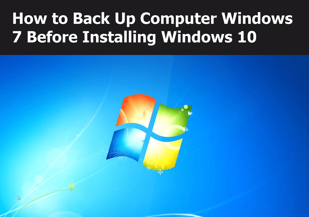 how to backup computer Windows 7 before installing Windows 10