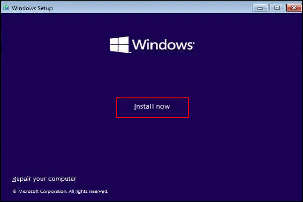 install windows 