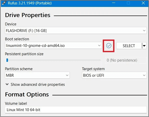 configure rufus settings