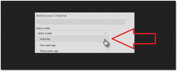 restore your onedrive