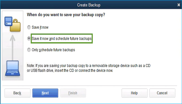 set quickbooks automatic backup-3