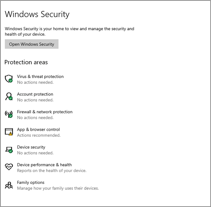 windows security