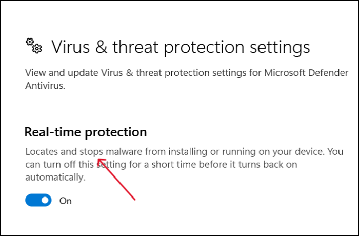 enable Real-Time Protection