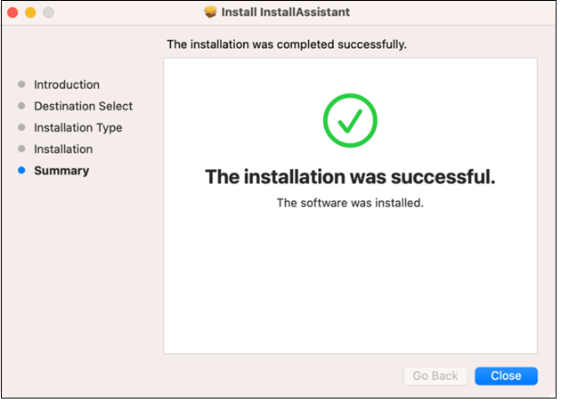 Double-click on the file to finish the elementary installation