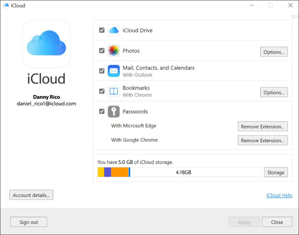 iCloud on Windows