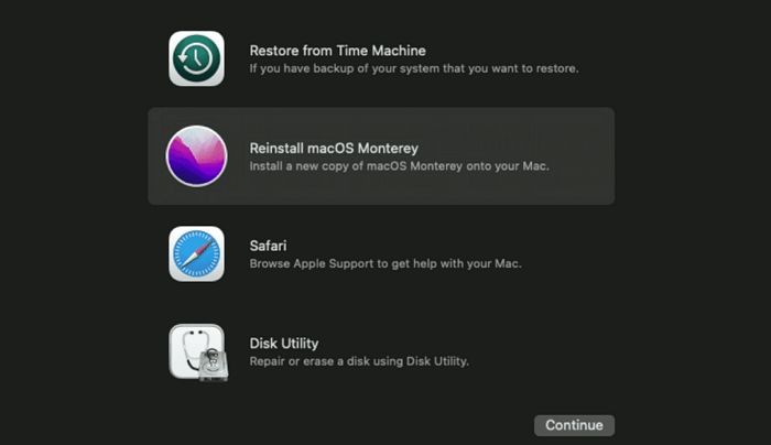 Open Disk Utility from Recovery