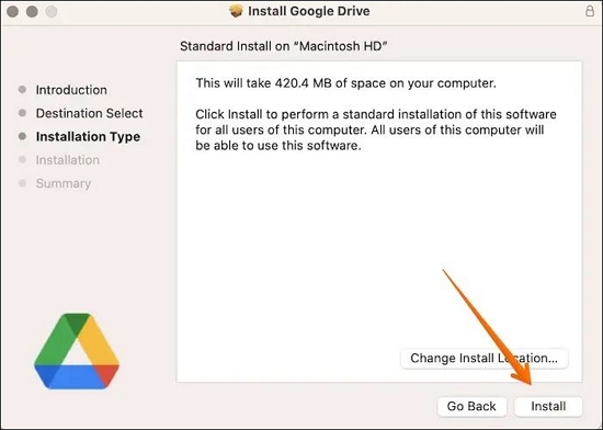 Install Google Drive on Mac