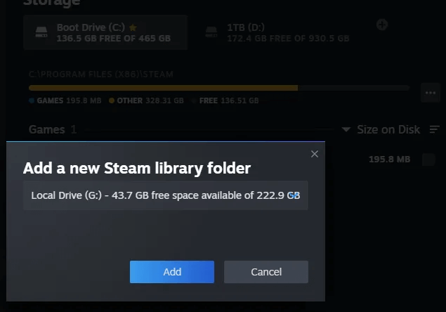 Add steam library