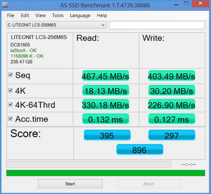 as ssd benchmark interface