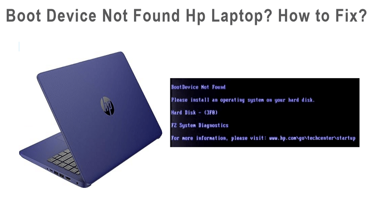 no boot device found on HP laptop