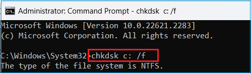 chkdsk-c-f