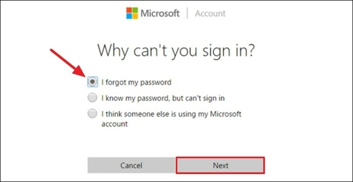 why you can't sign in