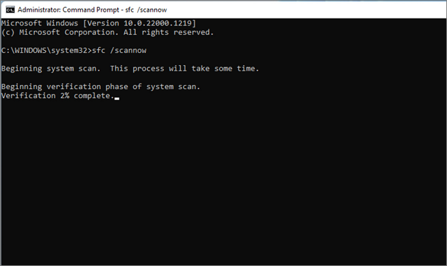 command prompt sfc