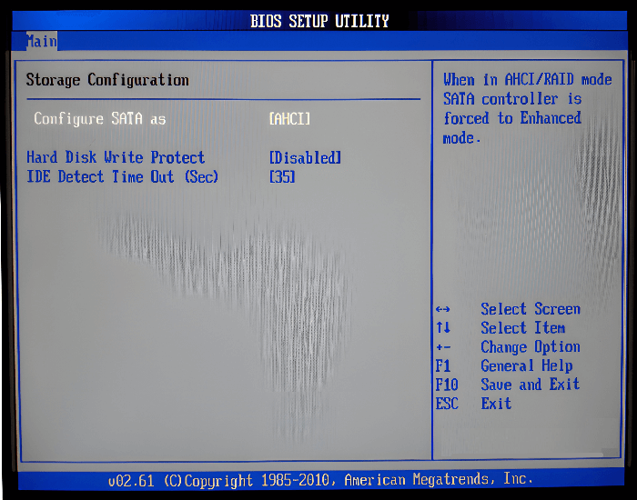 Cofigure SSD in BIOS Settings