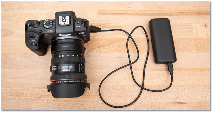 Connect the cable to your camera