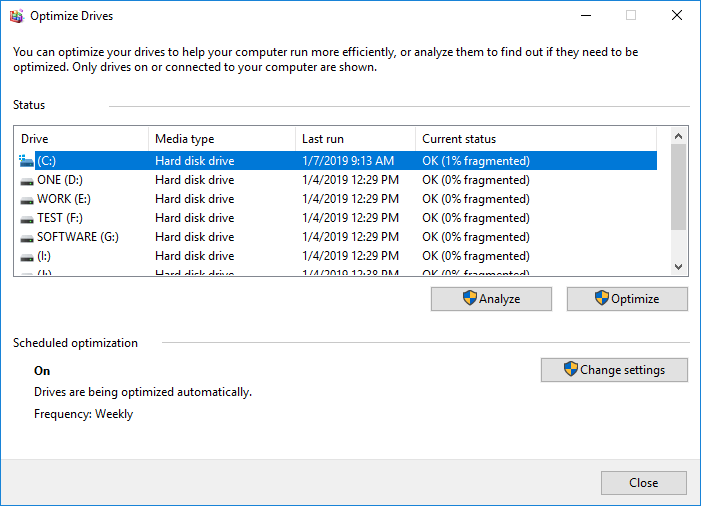 optimize C drive