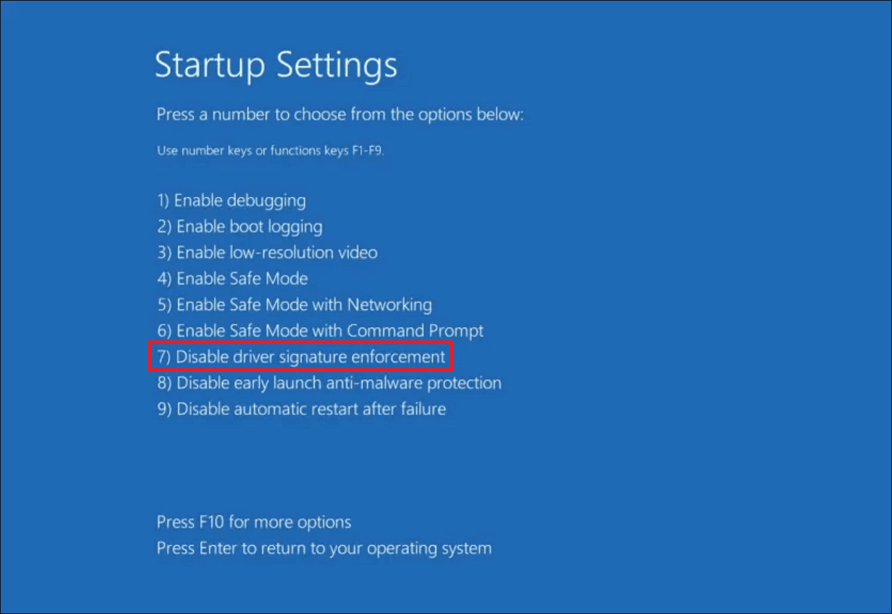 disable-driver-signature-enforcement