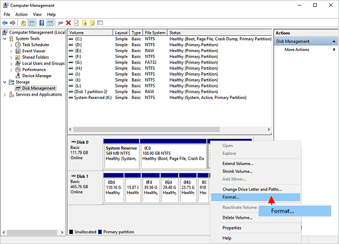 format partition