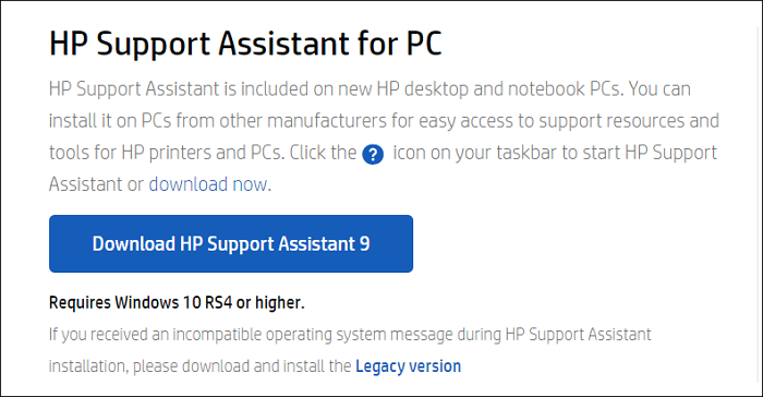 download  HP Support Assistant