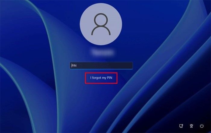 forgot windows pin