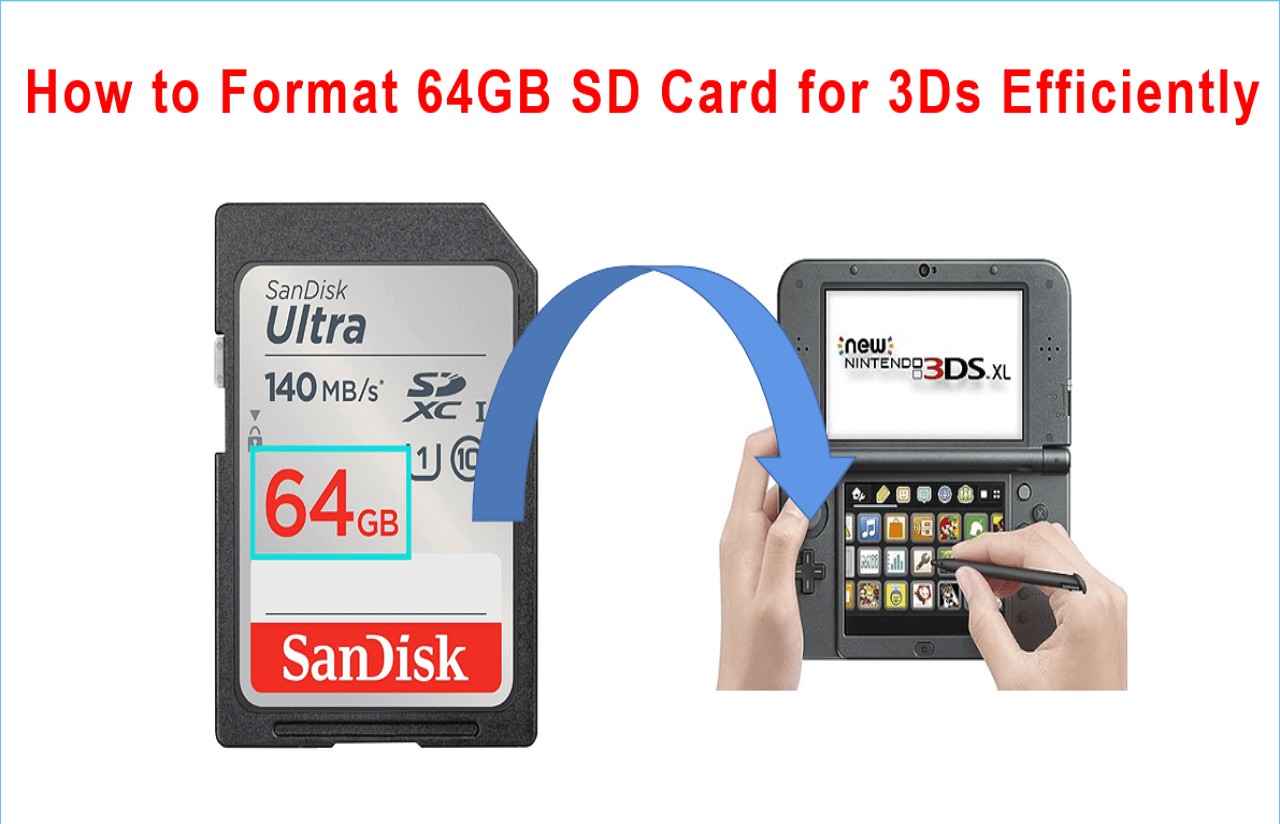 format 64 gb sd card for 3ds