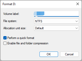 format disk with disk management