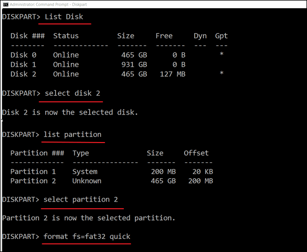 format fat32