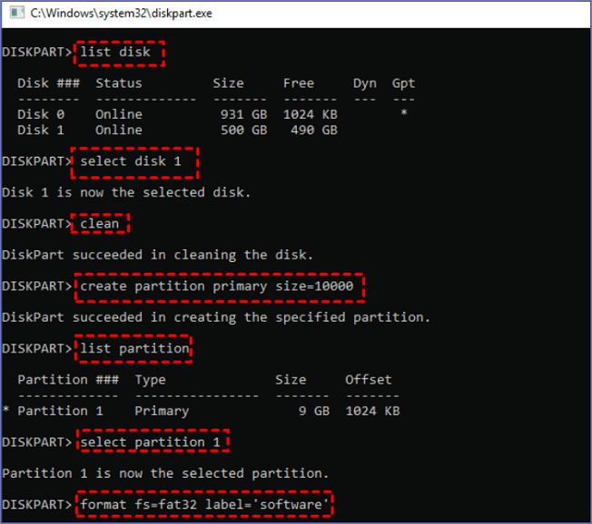 format partition