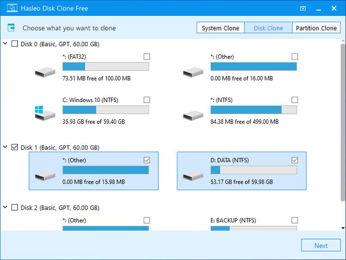 hasleo disk clone proceed