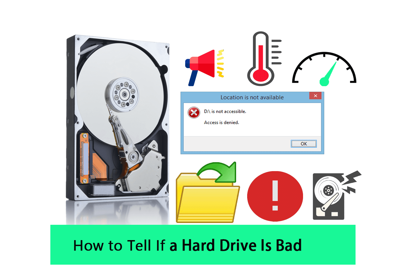 tell if a hard drive is bad