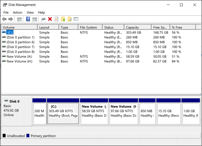 identify the external hard drive