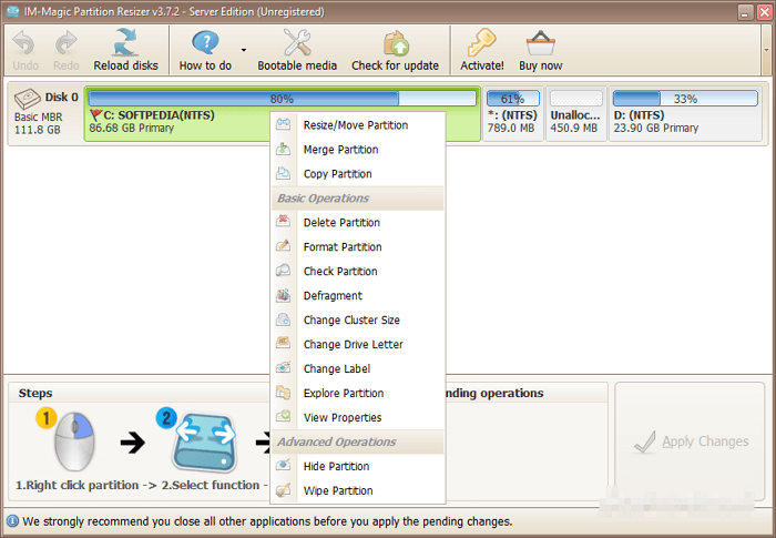 Image of IM-Magic partition resizer server edition