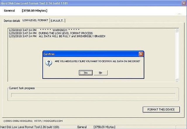 Image of HDD Low Level Format Tool