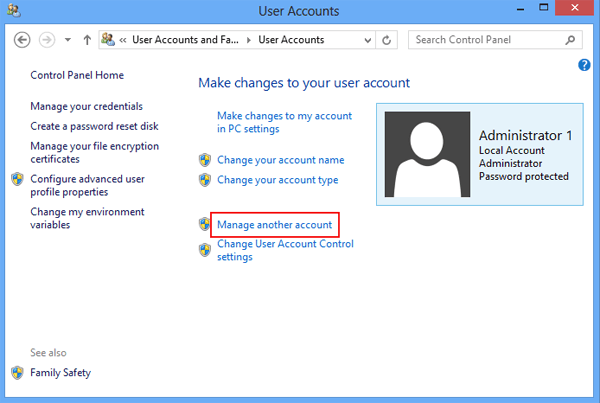 manage another account