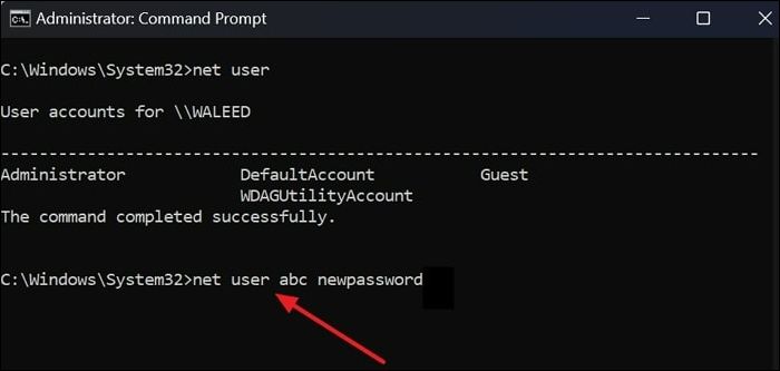 net user commands