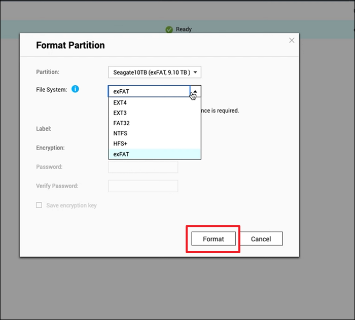 finish format