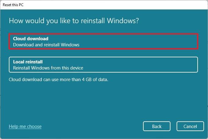 reinstall windows 11