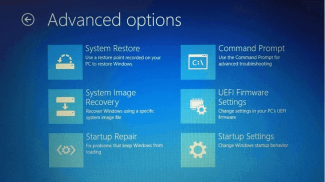 uefi firmware settings