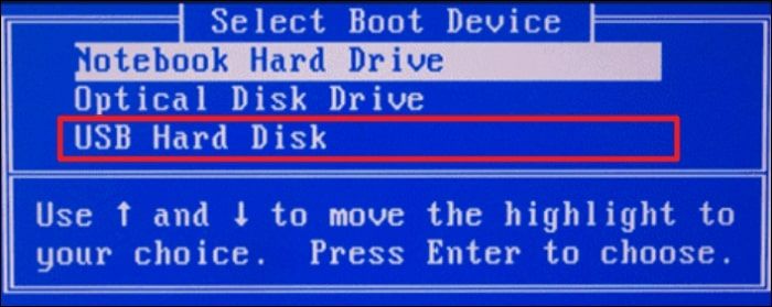 set the boot drive