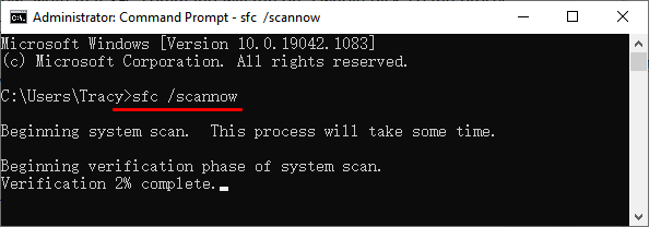 sfc scan command