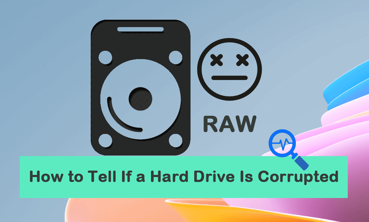 Tell if a hard drive is corrupted